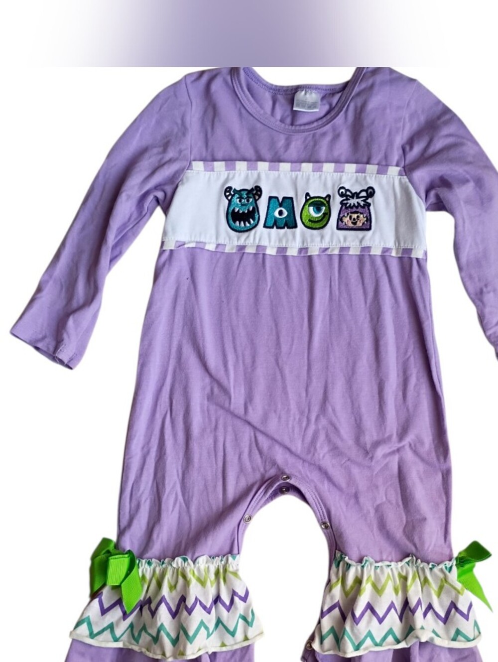 Monsters Ink Purple Onesie Size Girls 2t